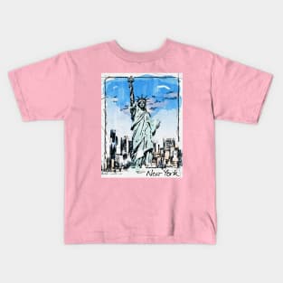 NEW YORK Manhattan The Bronx Brooklyn Queens Staten Island - Pop Art Kids T-Shirt